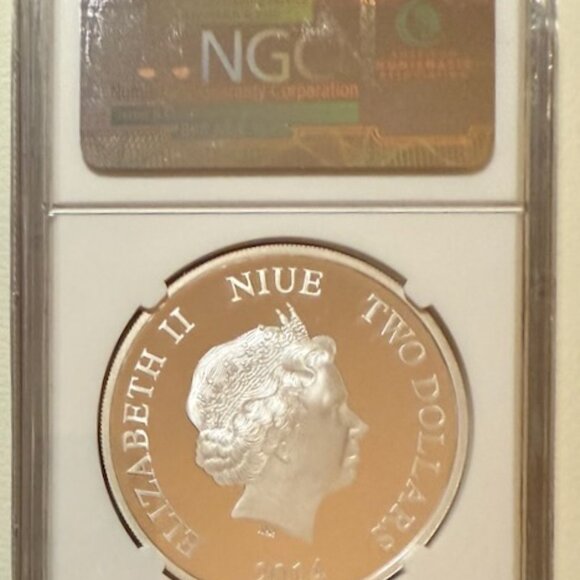 2014 NIUE S$2 Disney Daisy Duck Colorized NGC PF 70 UCAM original package - Picture 7 of 8